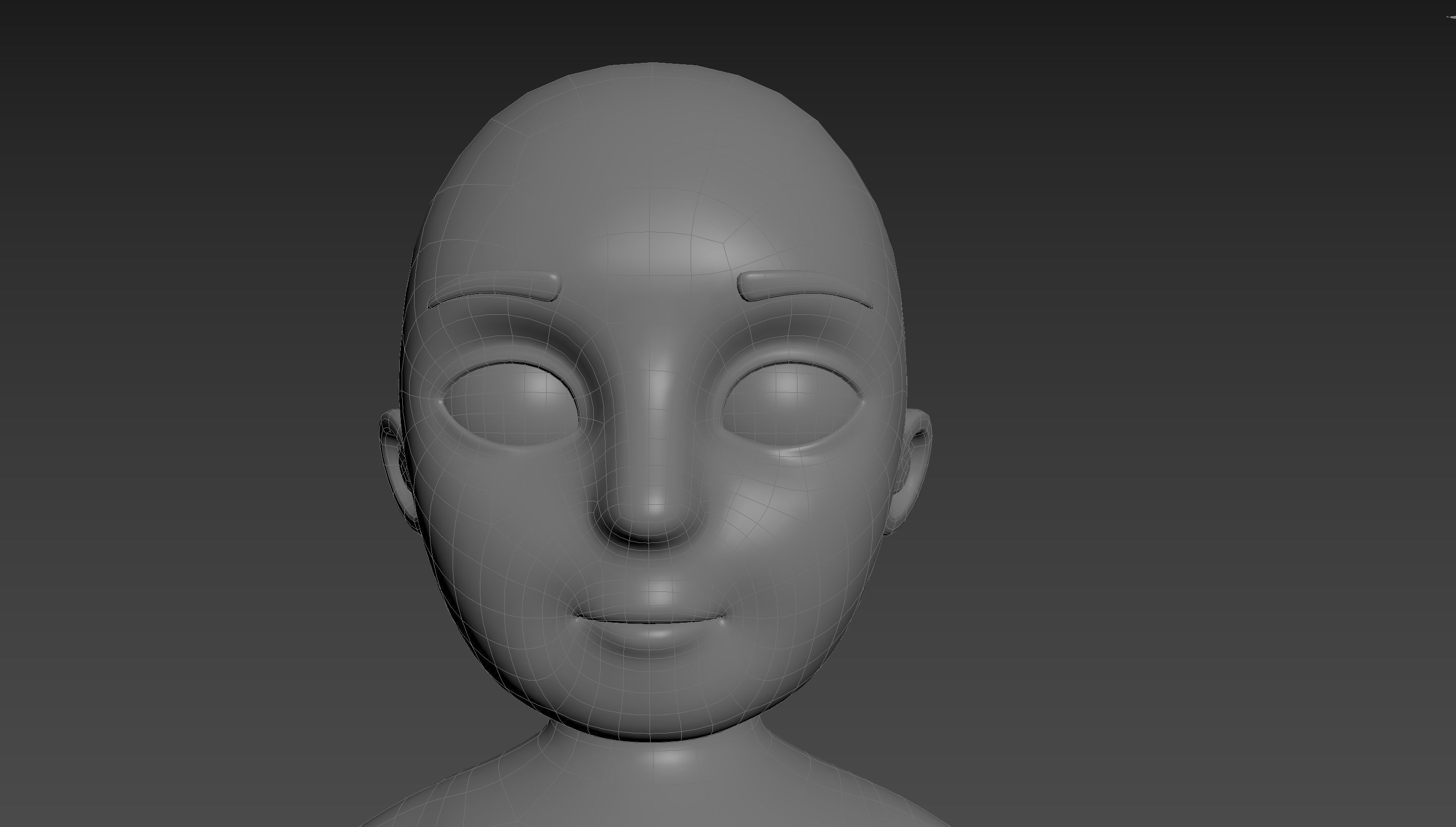 Character235 Boy Base Mesh 3D model_33