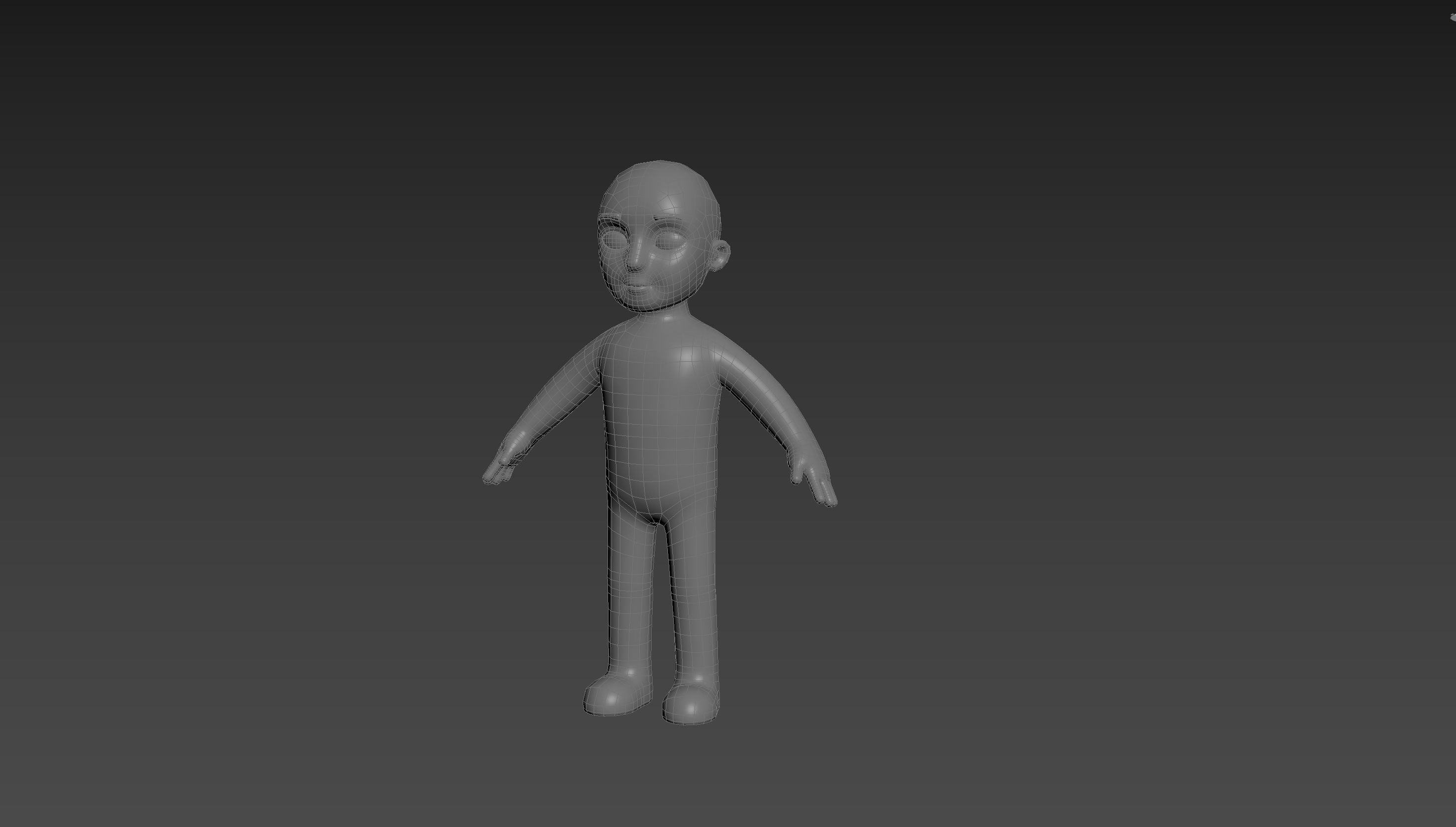 Character235 Boy Base Mesh 3D model_11