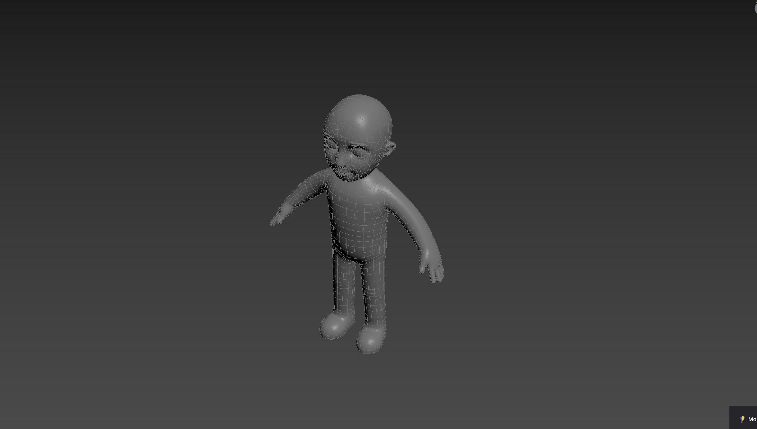 Character235 Boy Base Mesh 3D model_23