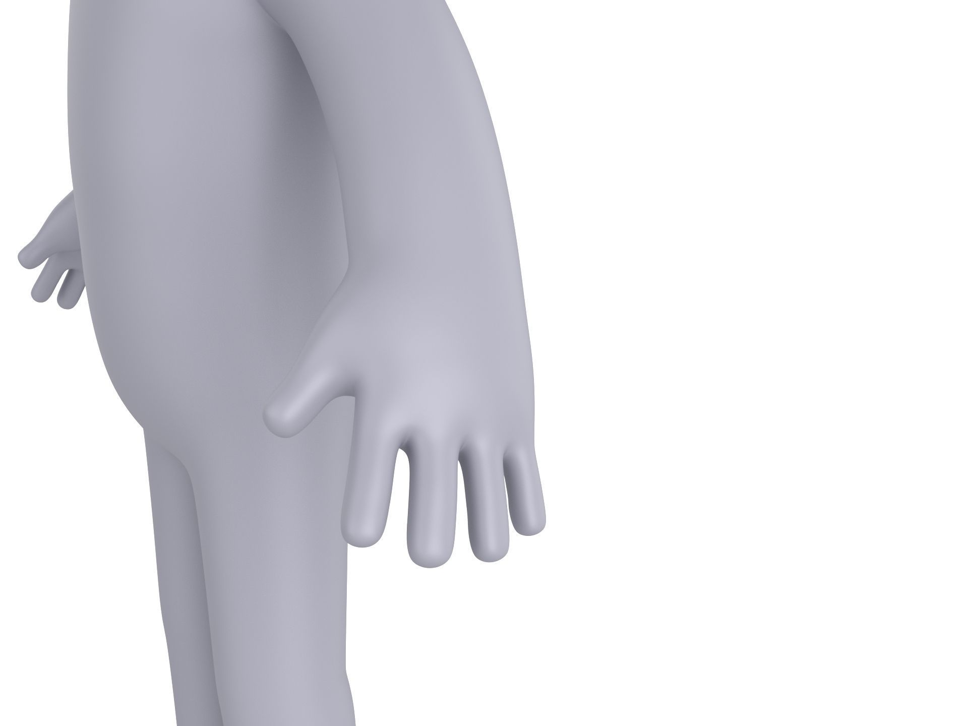 Character235 Boy Base Mesh 3D model_7