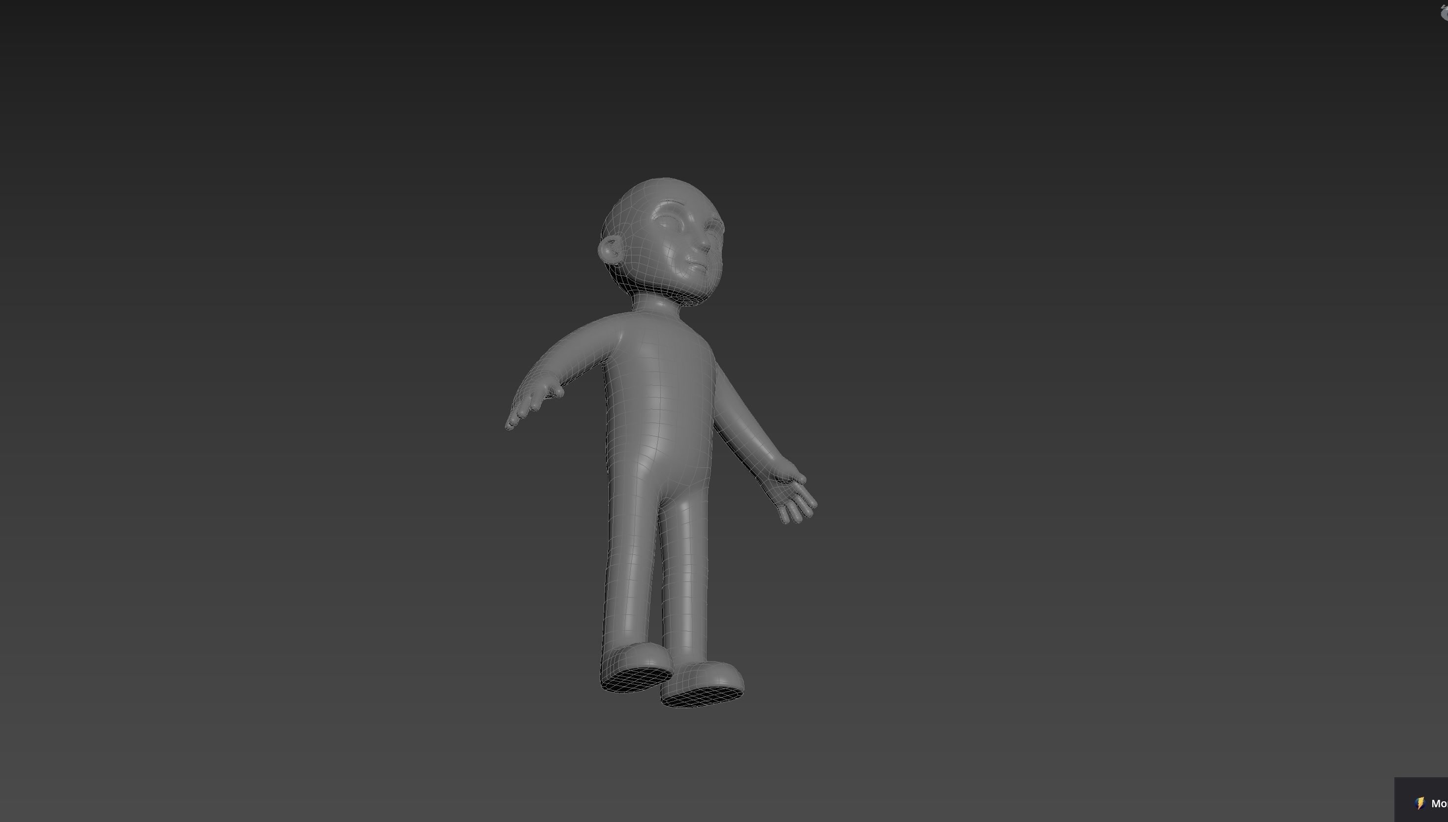 Character235 Boy Base Mesh 3D model_15