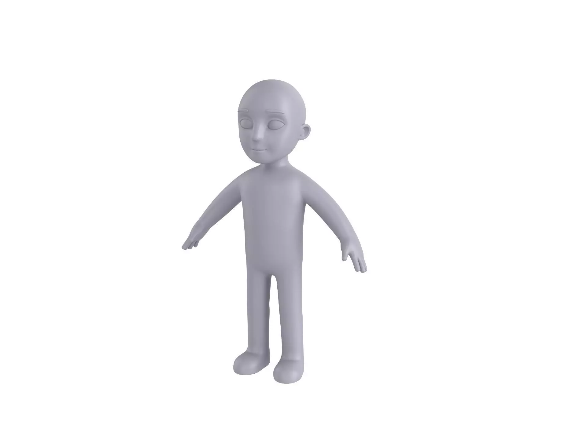 Character235 Boy Base Mesh 3D model_0