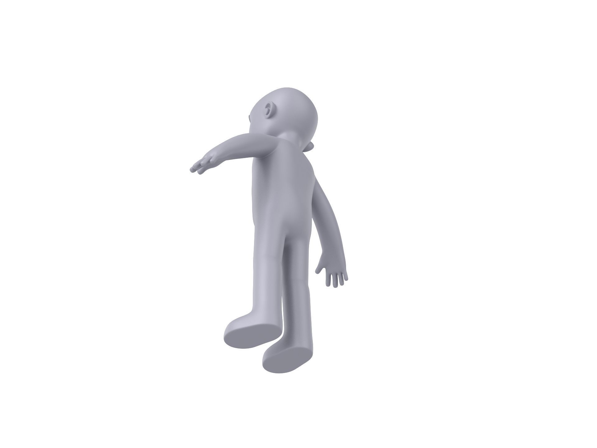 Character235 Boy Base Mesh 3D model_5