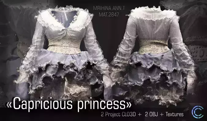 Capricious princess 3D model