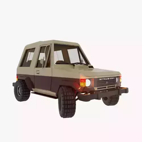 Mitsubishi Pajero Shogun 1990 Low-poly 3D model