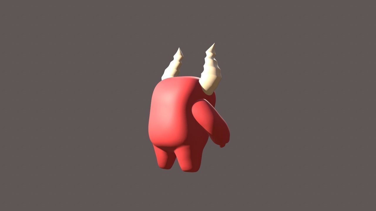 3D Model monsters demon with horns 3D print model_7