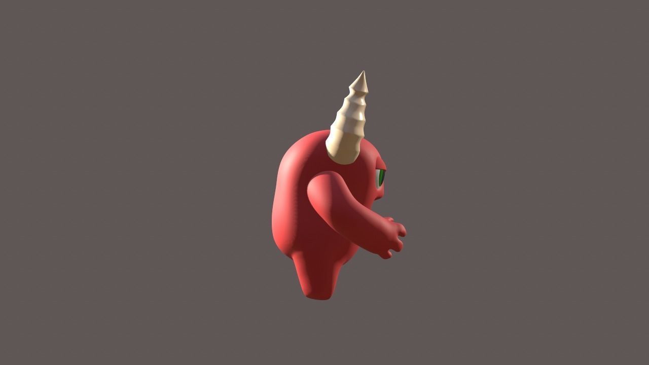 3D Model monsters demon with horns 3D print model_8