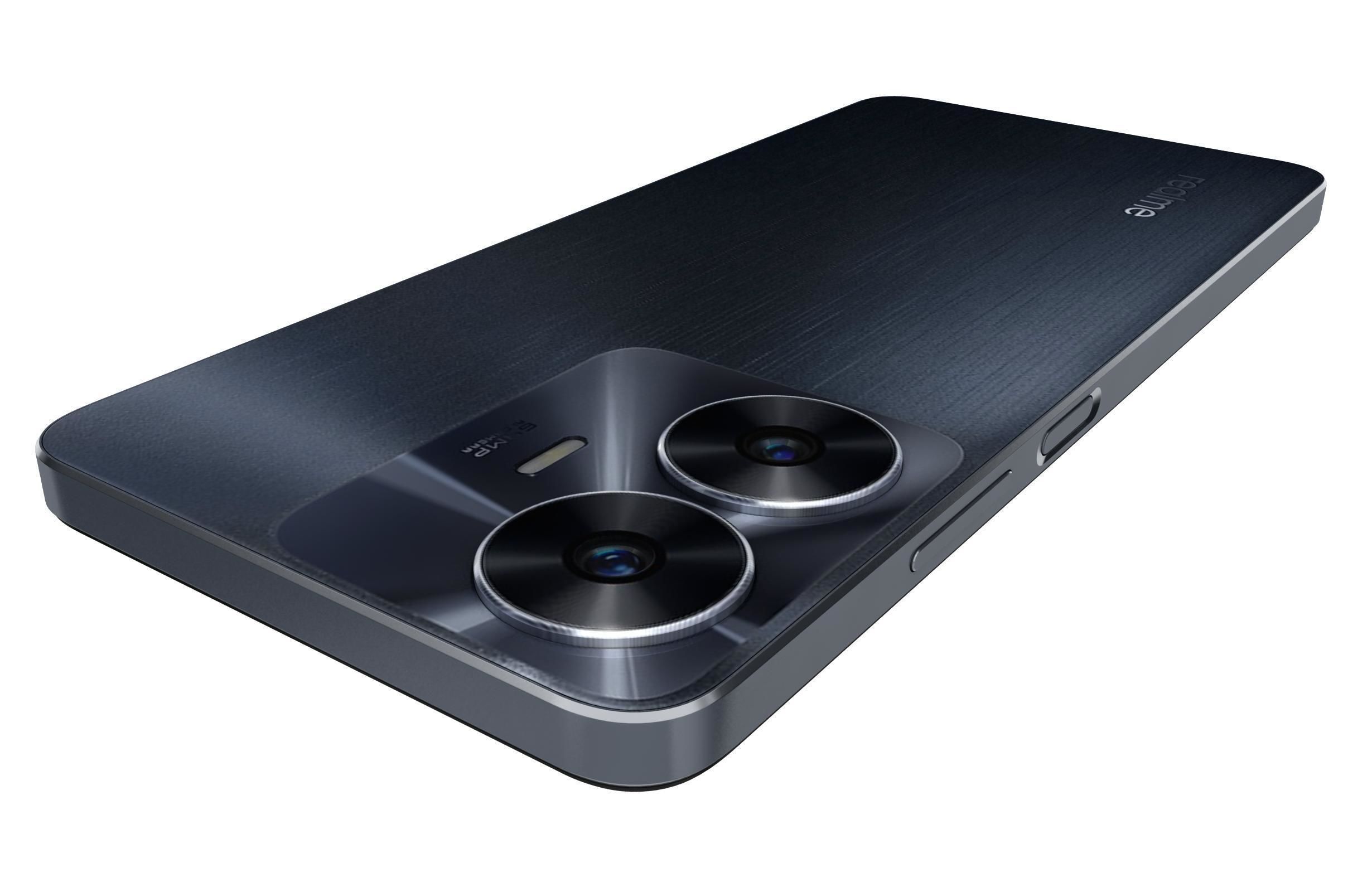 Realme C55 Black Low-poly 3D model_15