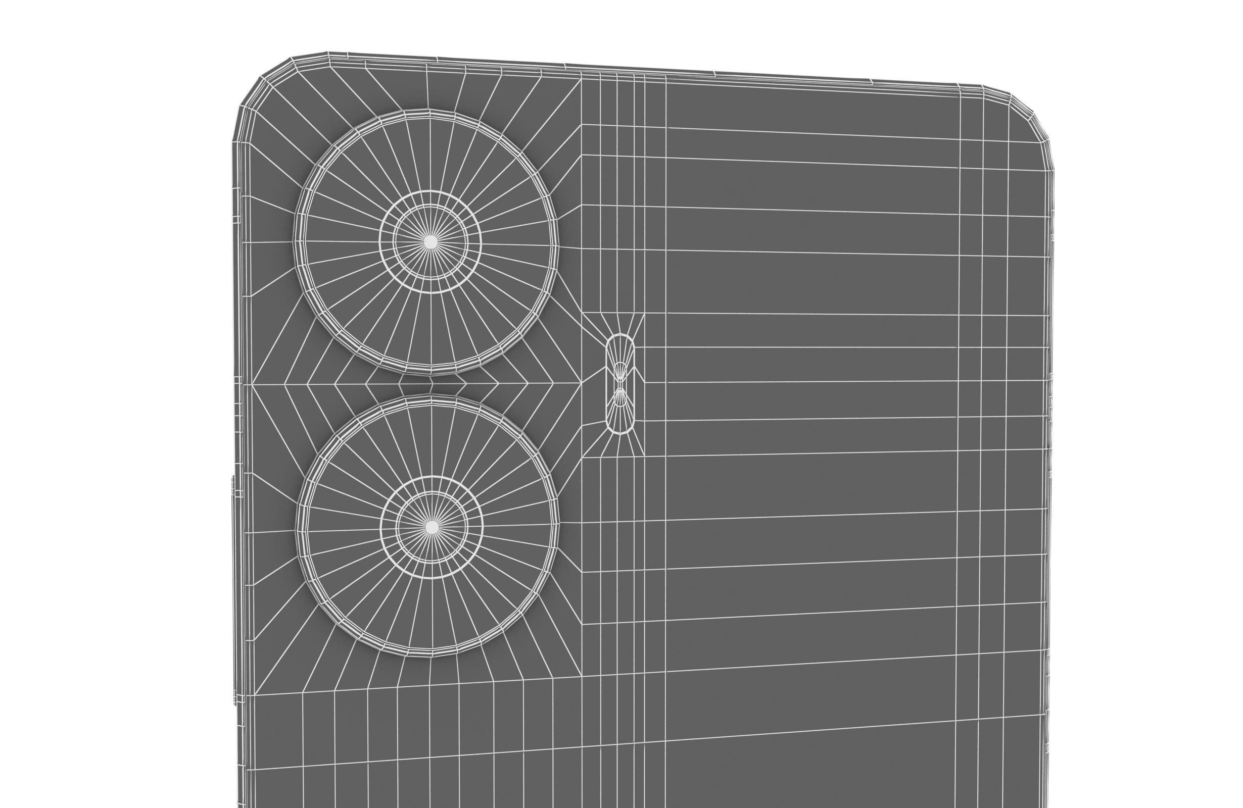 Realme C55 Black Low-poly 3D model_20