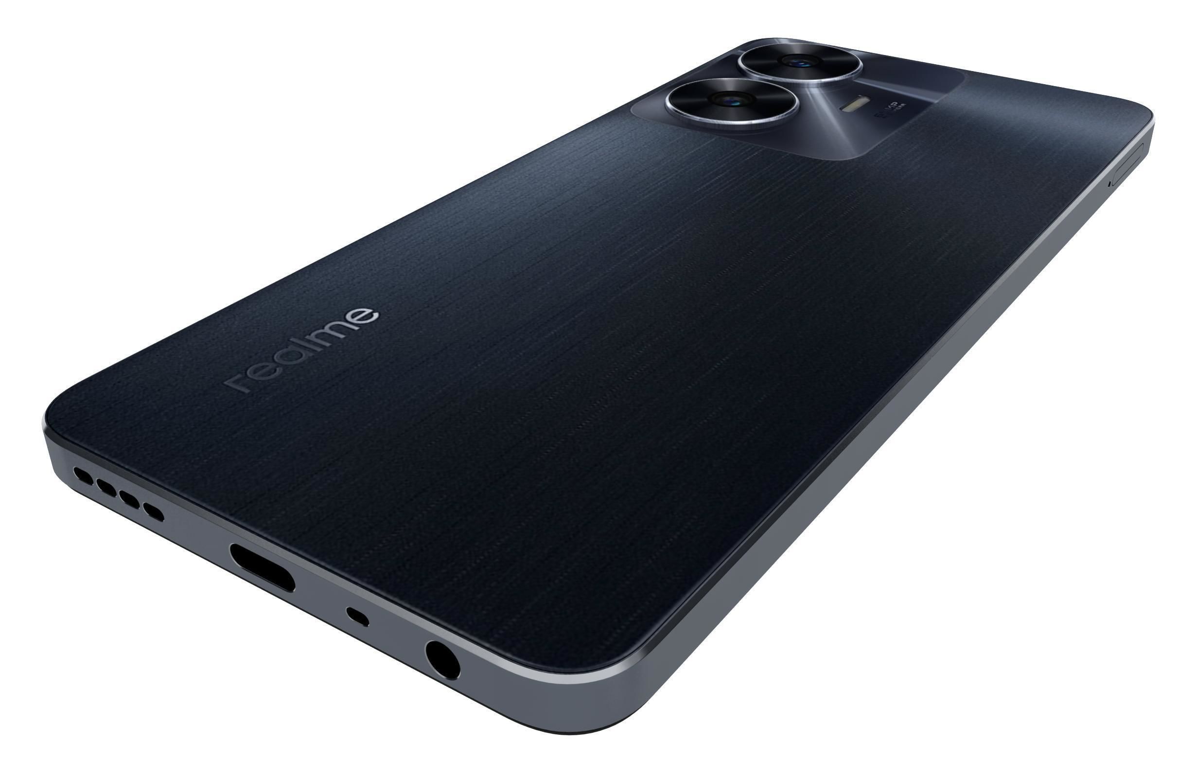 Realme C55 Black Low-poly 3D model_14