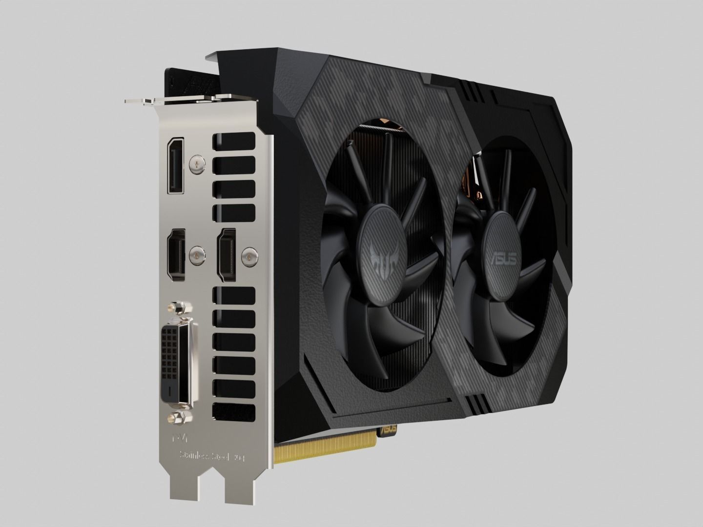 ASUS TUF Gaming - GTX 1660ti Graphic card 3D model 3D model_2