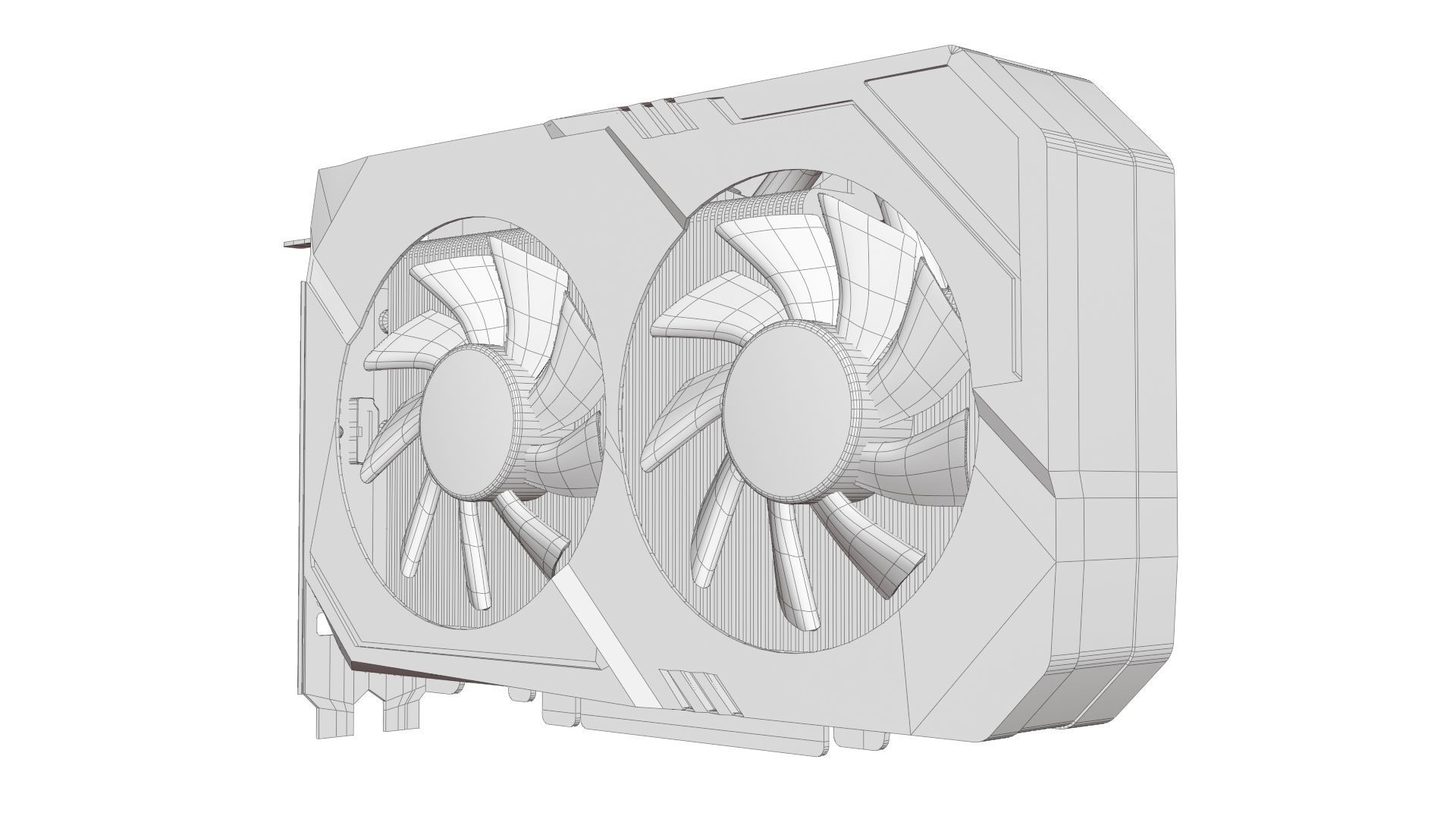 ASUS TUF Gaming - GTX 1660ti Graphic card 3D model 3D model_9