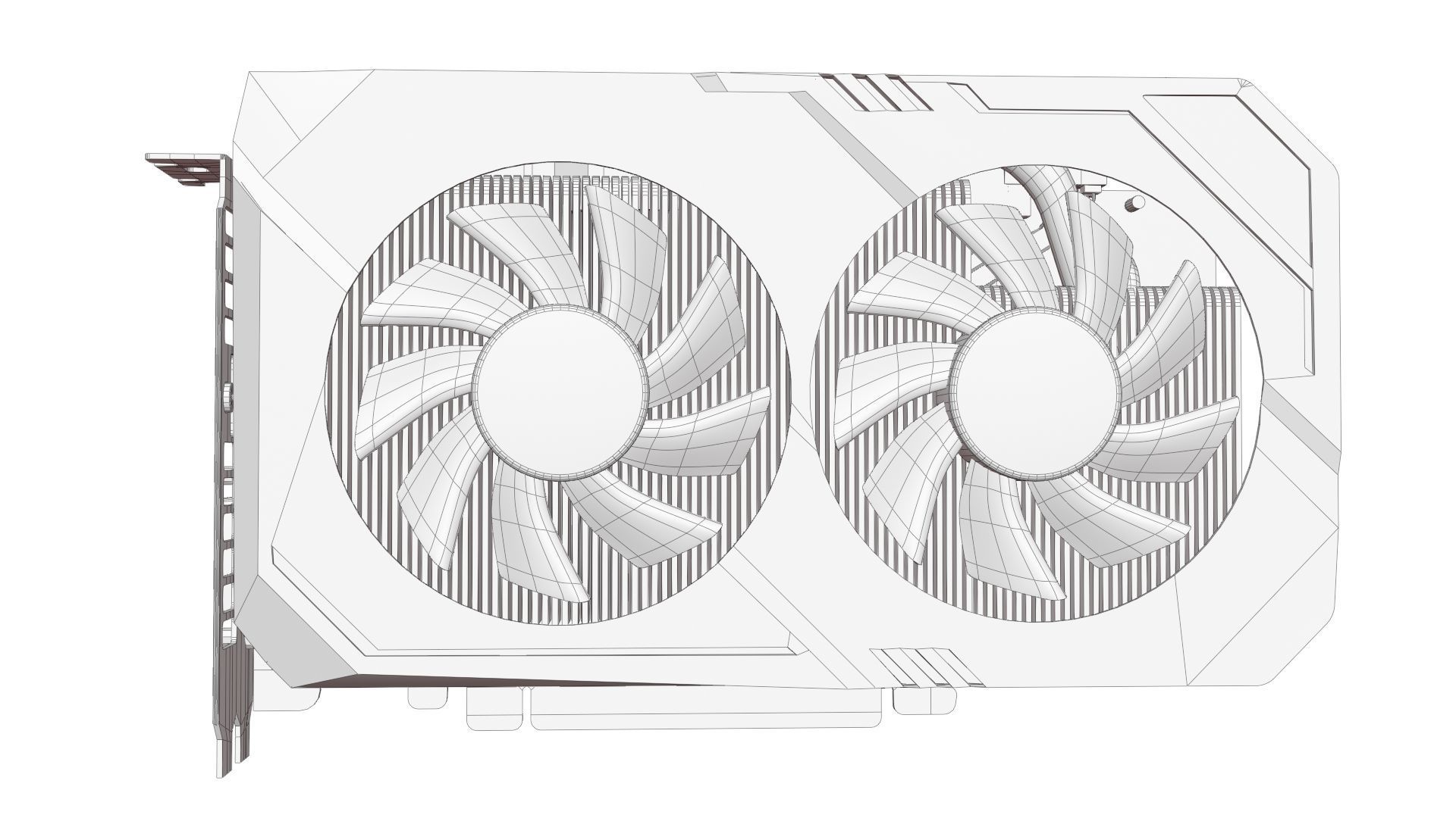 ASUS TUF Gaming - GTX 1660ti Graphic card 3D model 3D model_10