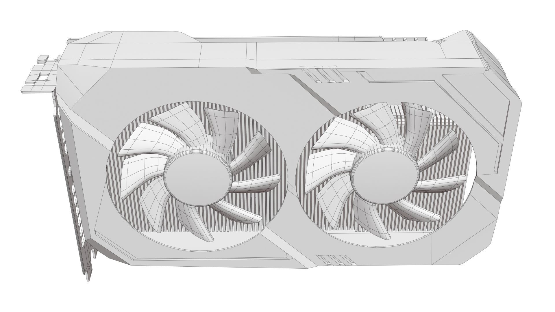 ASUS TUF Gaming - GTX 1660ti Graphic card 3D model 3D model_7