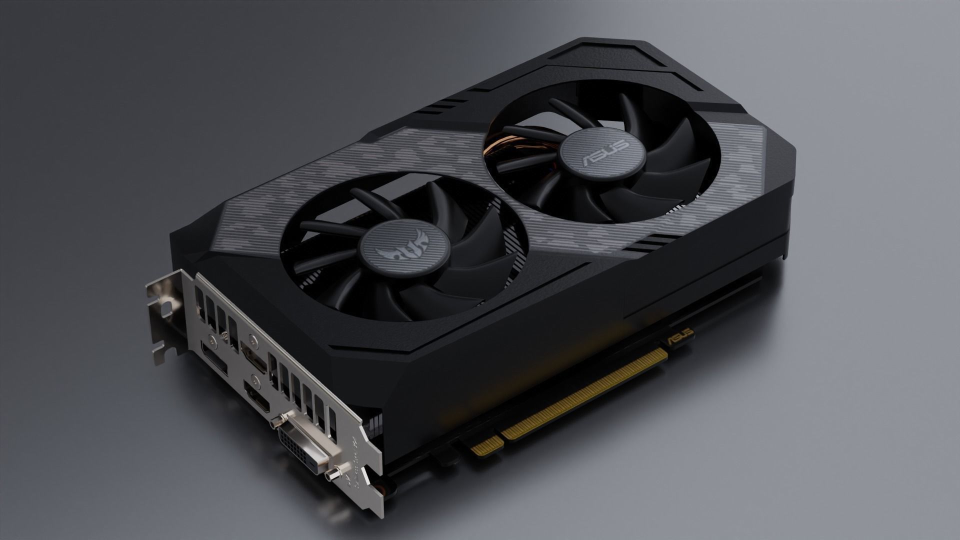 ASUS TUF Gaming - GTX 1660ti Graphic card 3D model 3D model_1