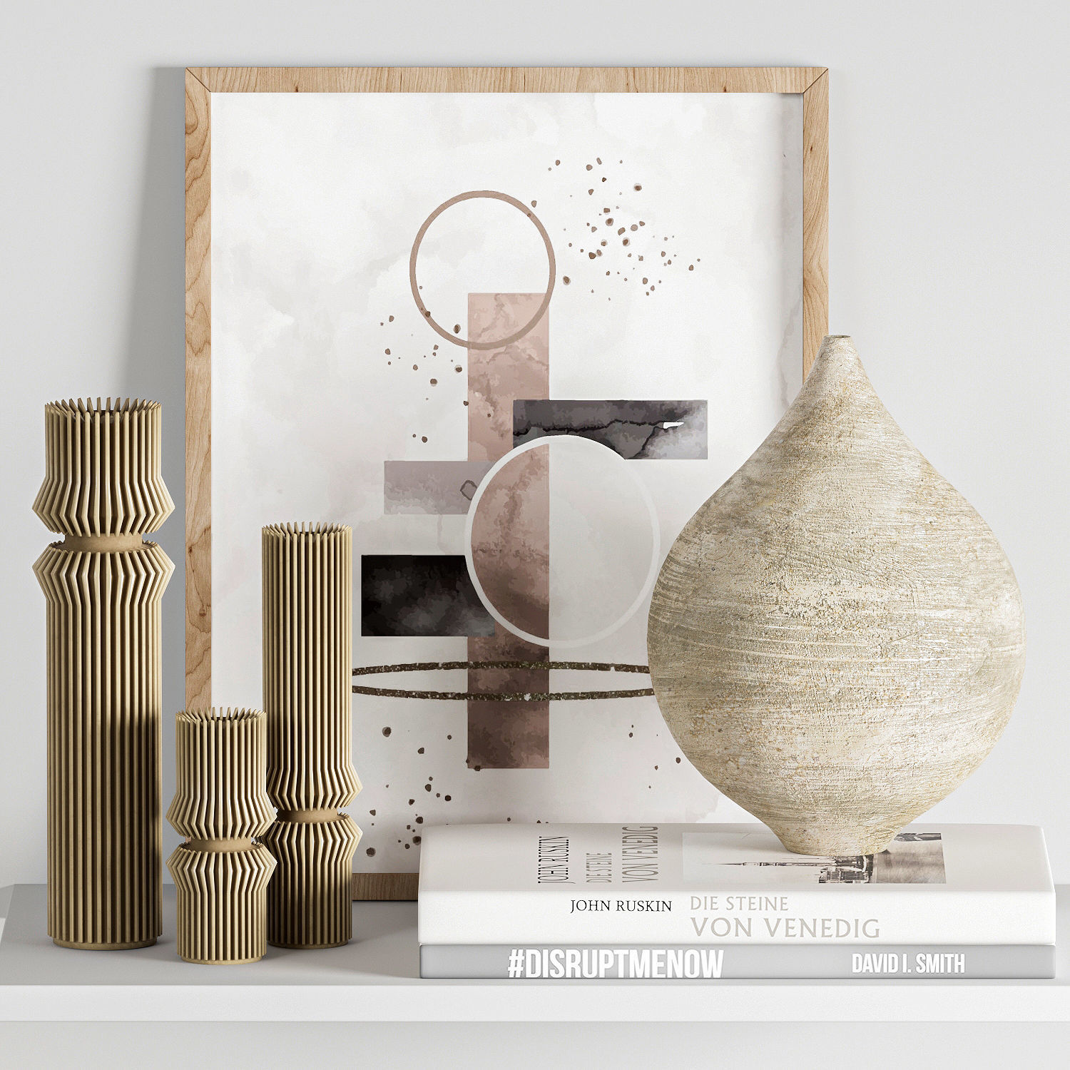 Decorative-set-02 shabby chic living room 3D model_2