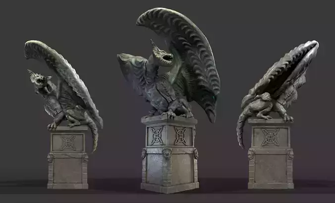Dragon Statue 3D print model