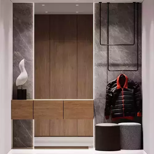 Hallway zone round pouf