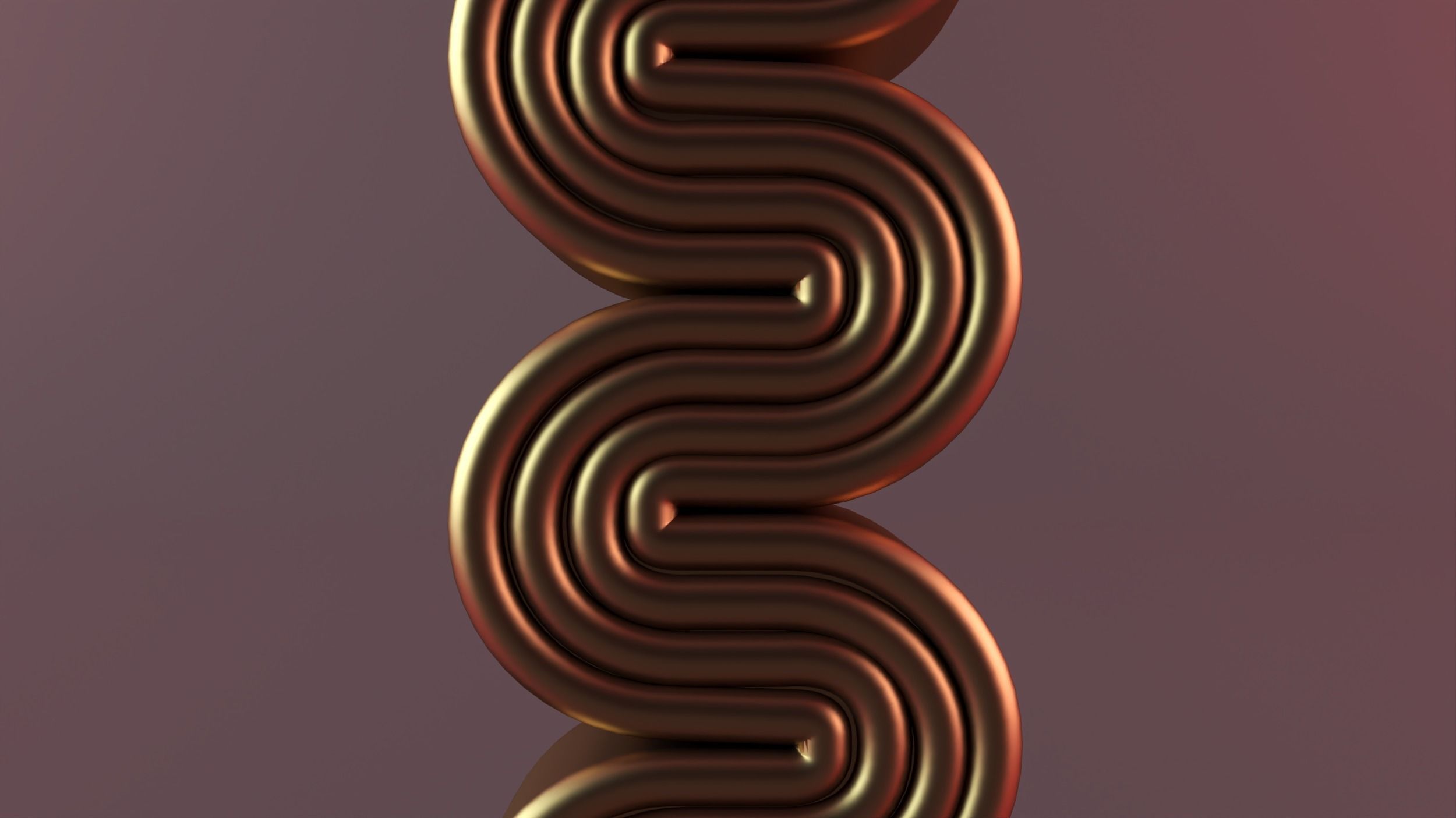 S-shaped silicone spiral candle mold 3D print model_2