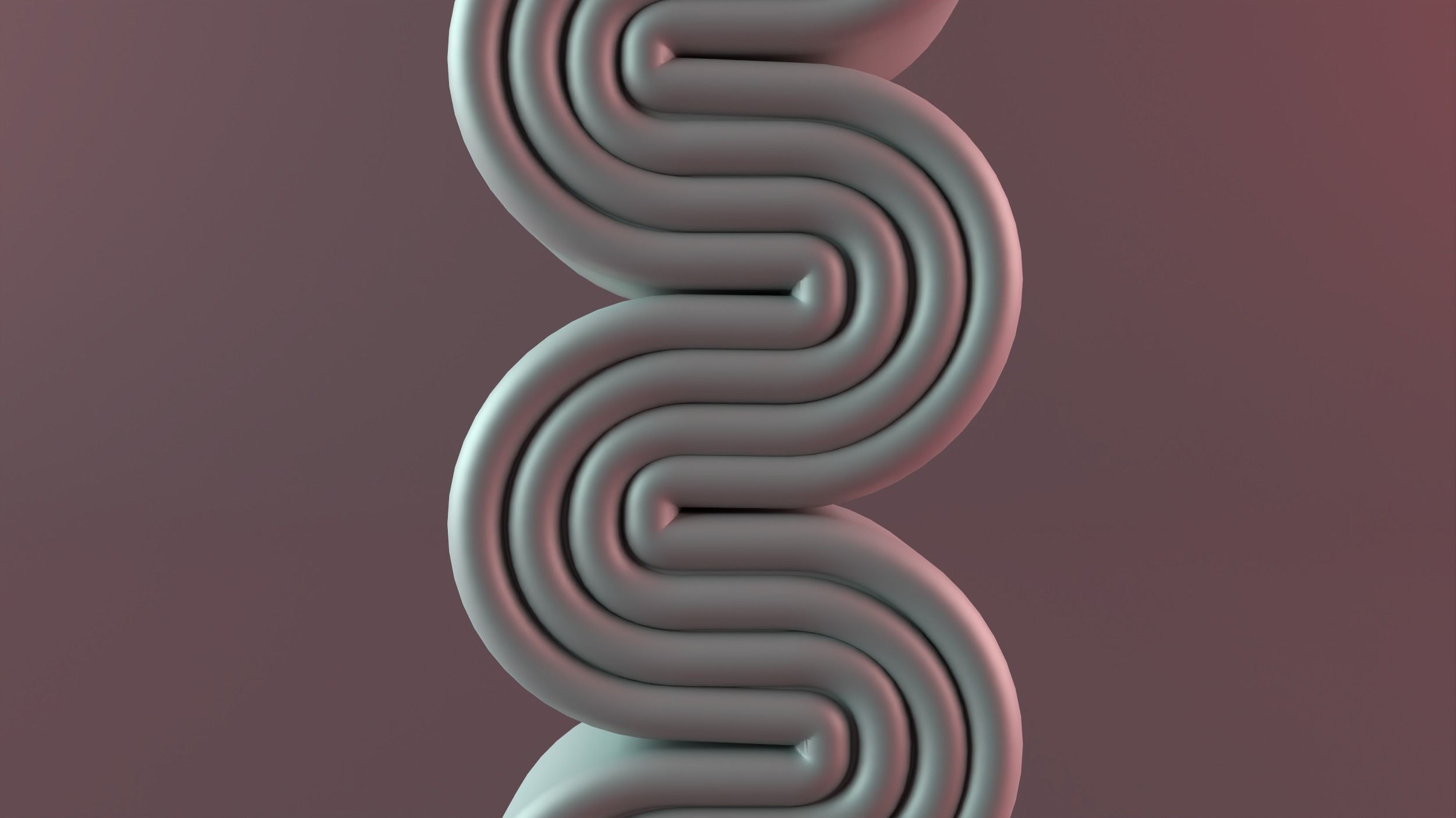 S-shaped silicone spiral candle mold 3D print model_4