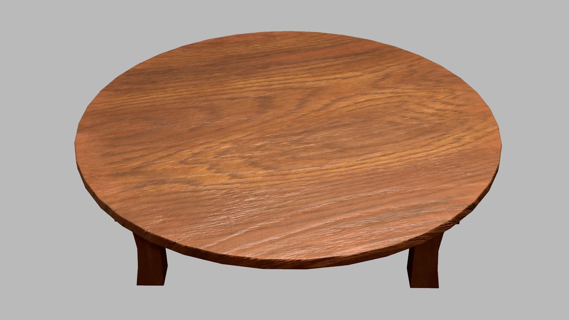 Japanese-Style Tea Room Furnitures Set Low-poly 3D model_5