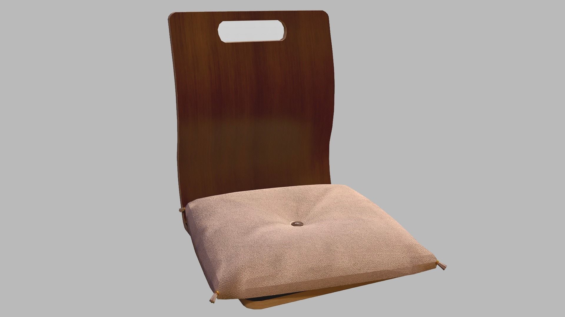 Japanese-Style Tea Room Furnitures Set Low-poly 3D model_2