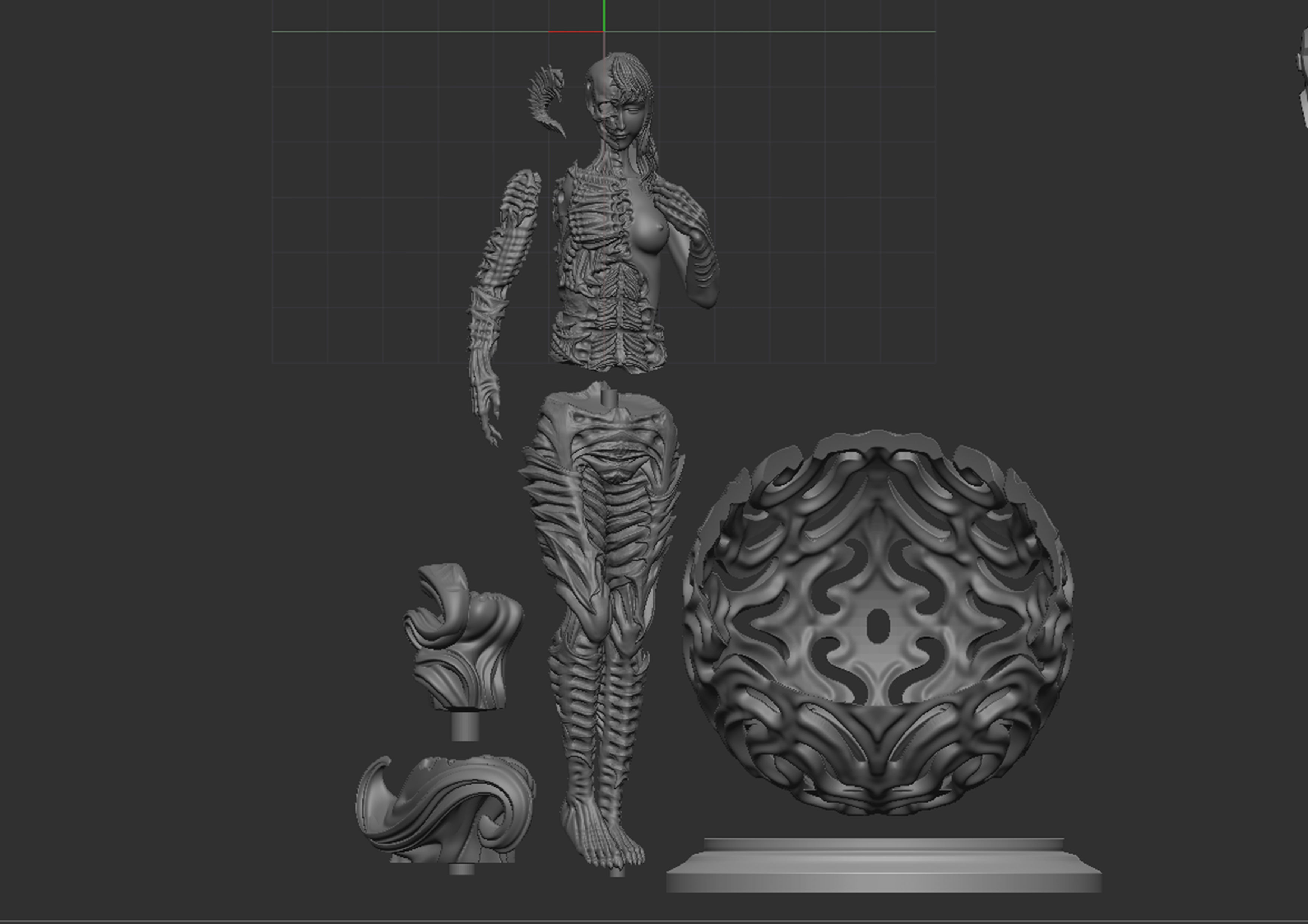 3D Game Assets 3D Printed Models demon Figures 3D print model_6