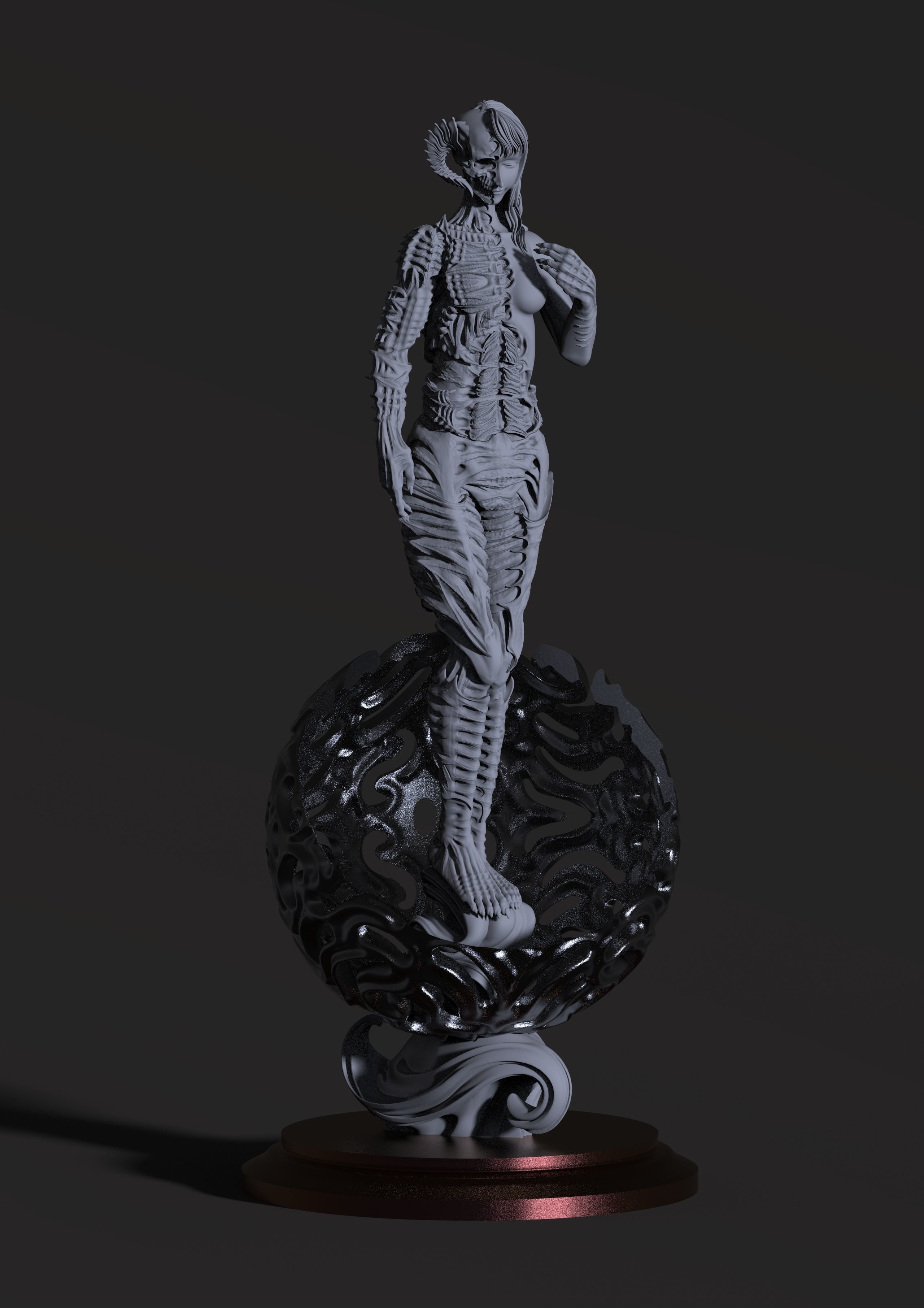 3D Game Assets 3D Printed Models demon Figures 3D print model_1
