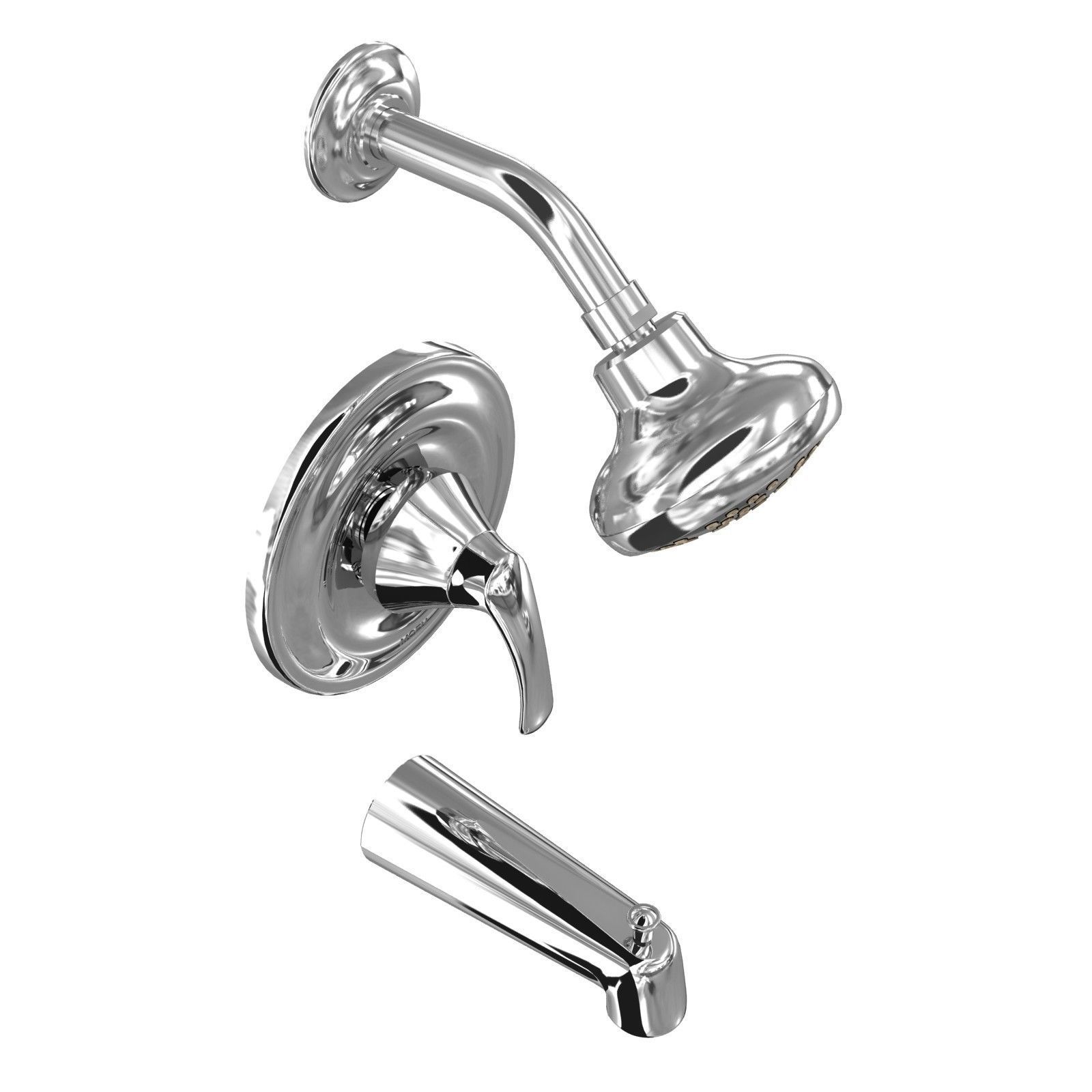 Moen Seena Posi-Temp Tub And Shower Trim - Chrome 3D model_2