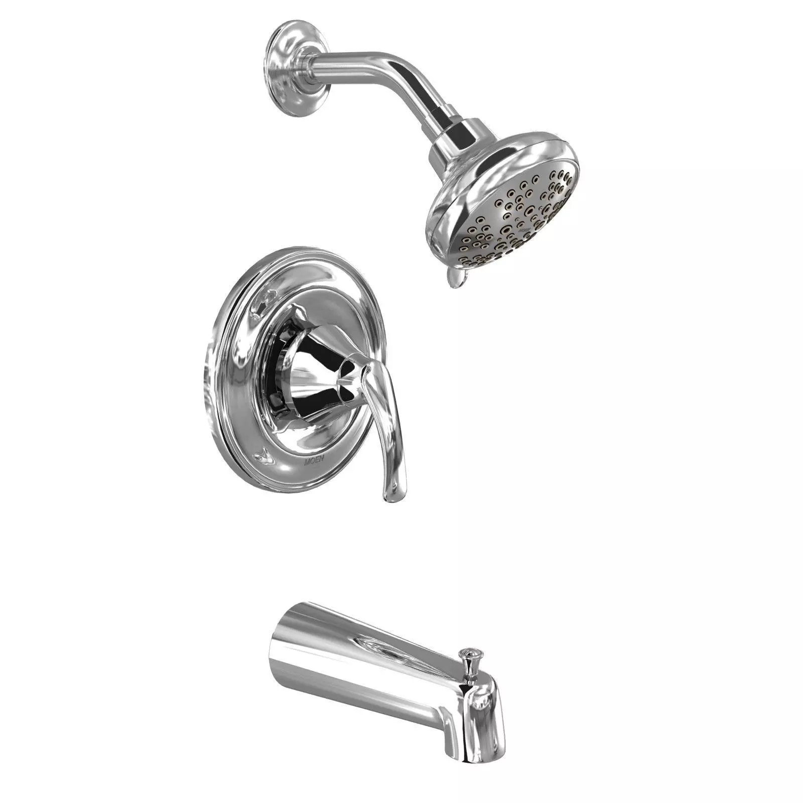 Moen Seena Posi-Temp Tub And Shower Trim - Chrome 3D model_0