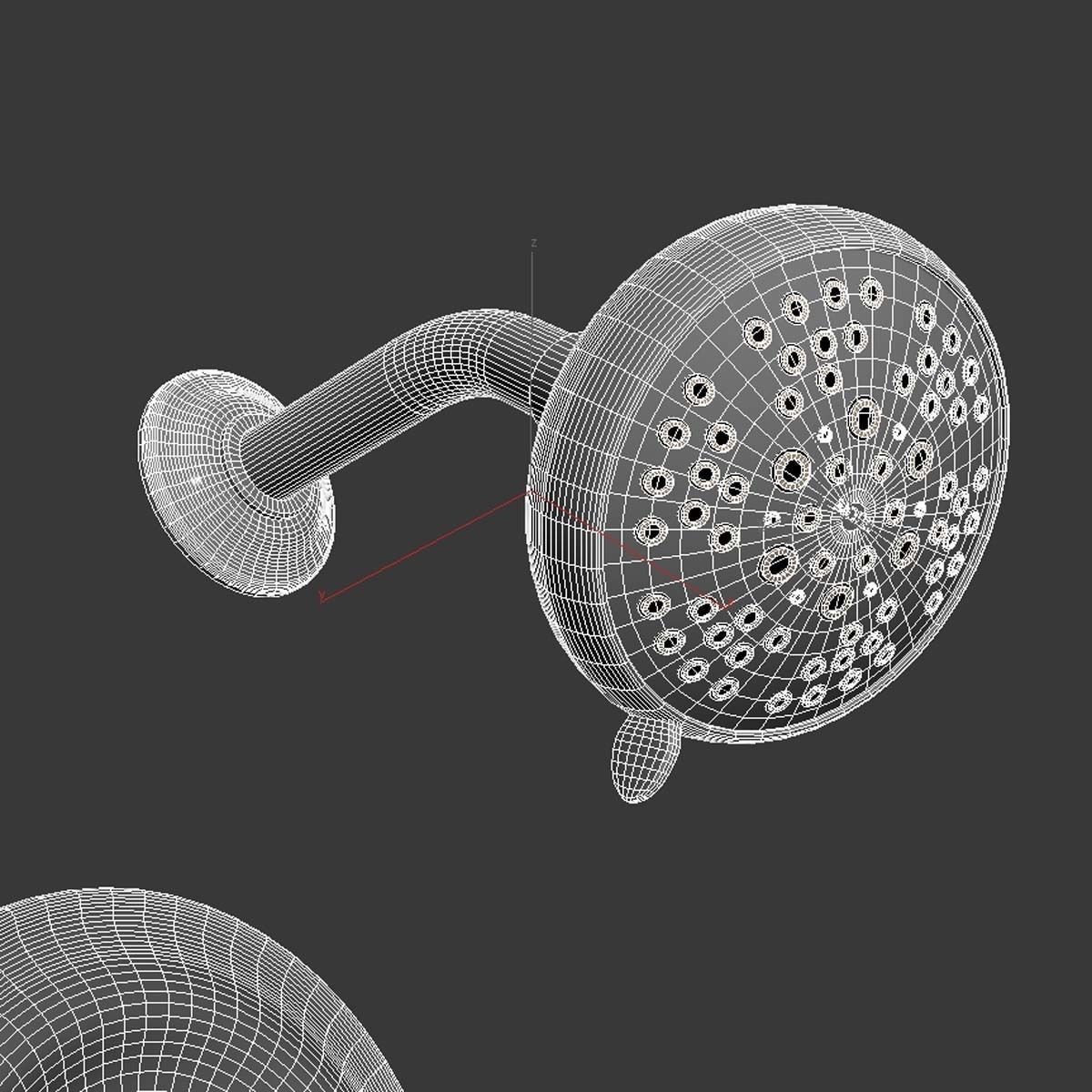 Moen Seena Posi-Temp Tub And Shower Trim - Chrome 3D model_5