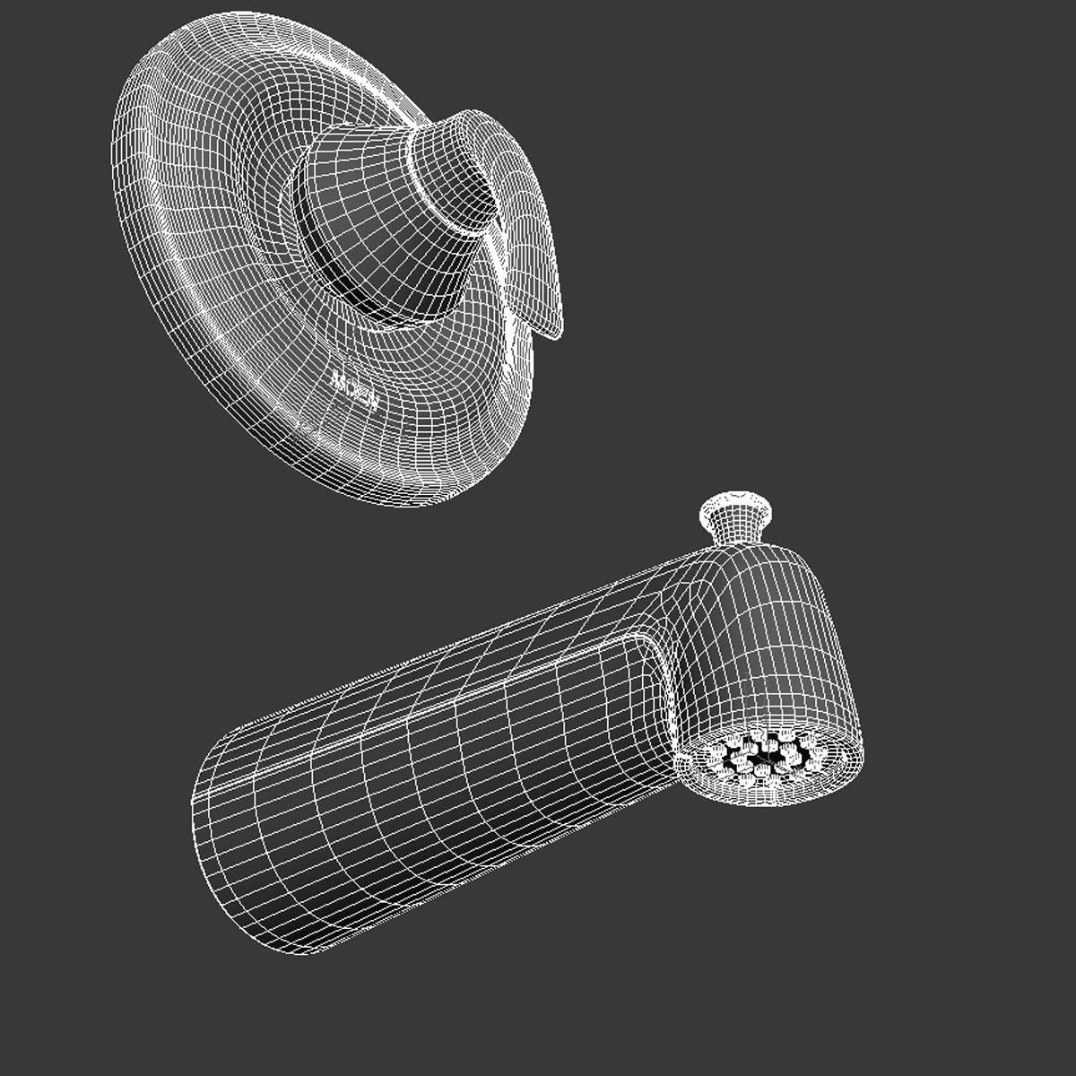 Moen Seena Posi-Temp Tub And Shower Trim - Chrome 3D model_7