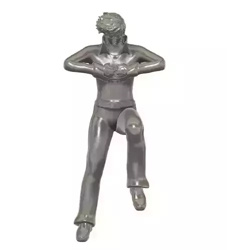 Hiroshi Shiba Jeeg Robot steel trasformation 3D print model