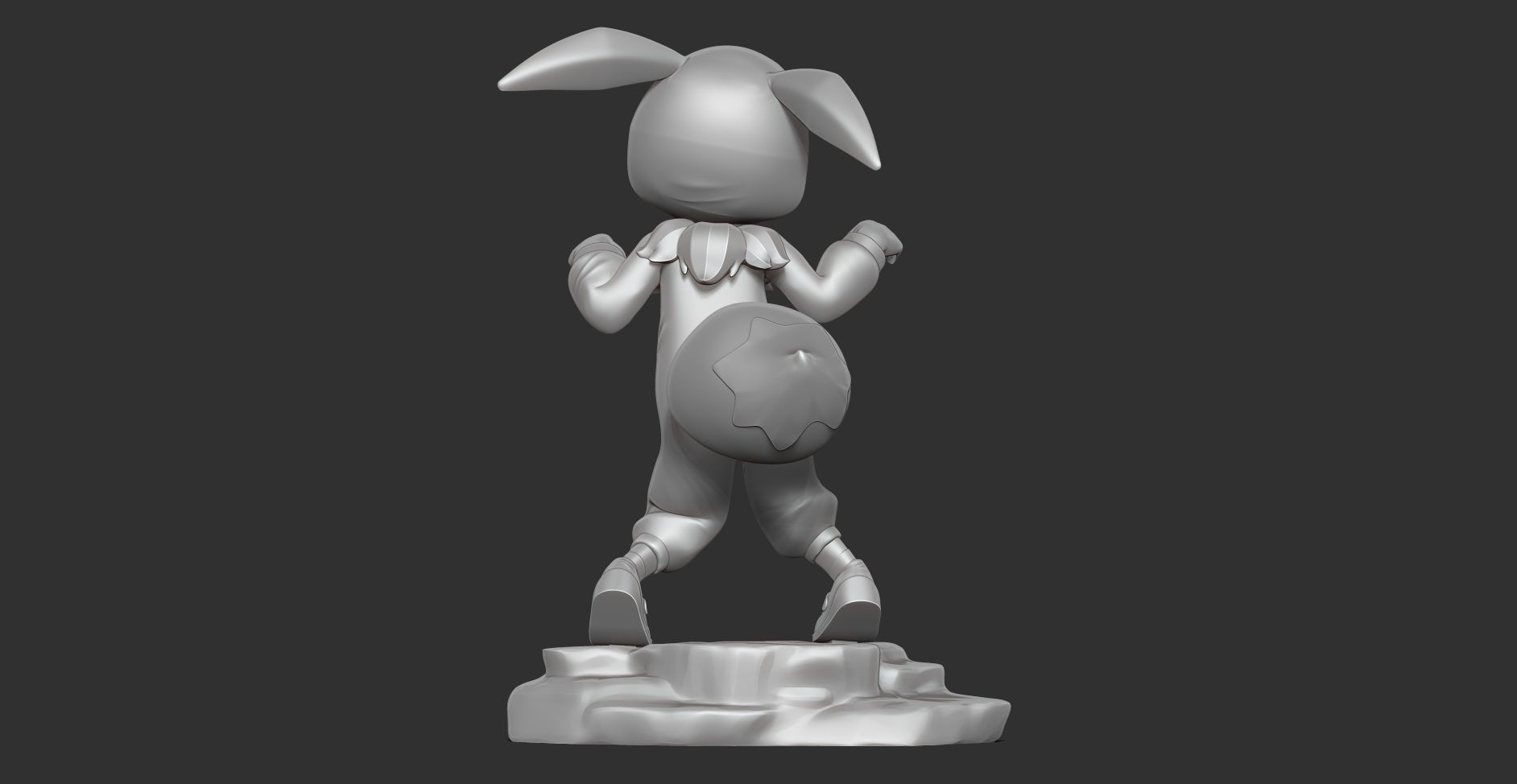 Eevee girl 3D print model_9