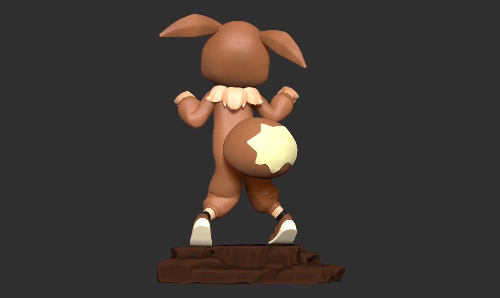 Eevee girl 3D print model_7