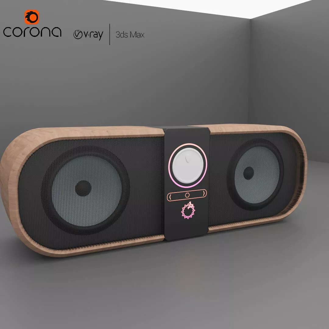 Desktop speaker Free 3D model