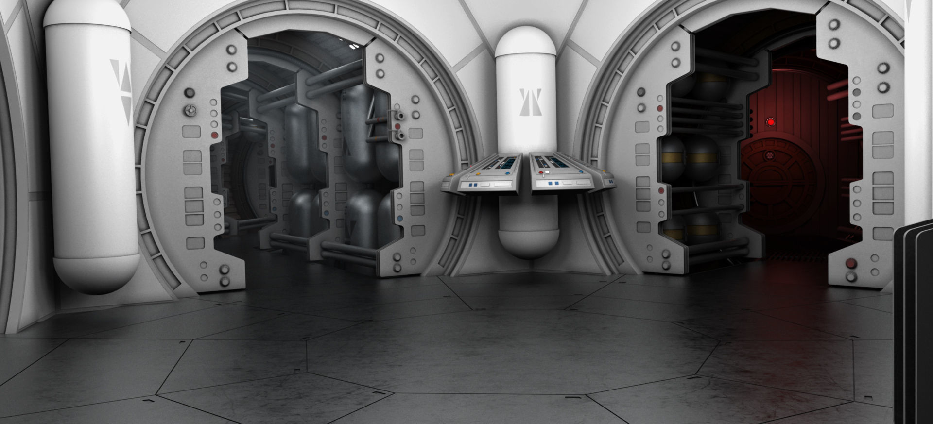 Star Wars Tantive IV Interior 3D model_6