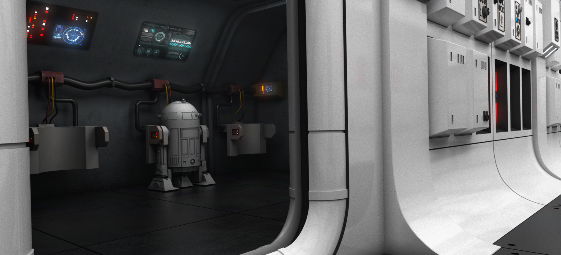 Star Wars Tantive IV Interior 3D model_4