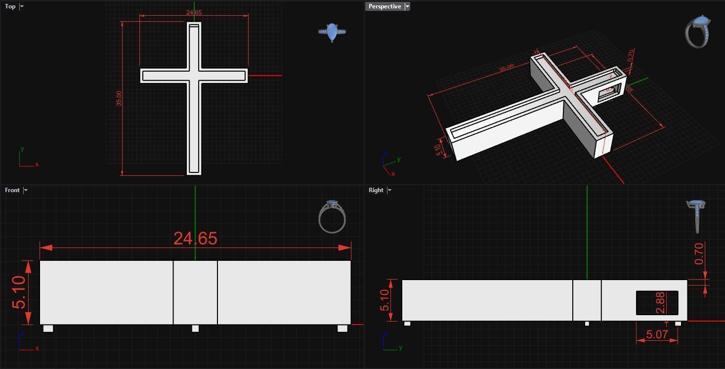 Cross very nice job this is a cross for men and women 3D print model_7