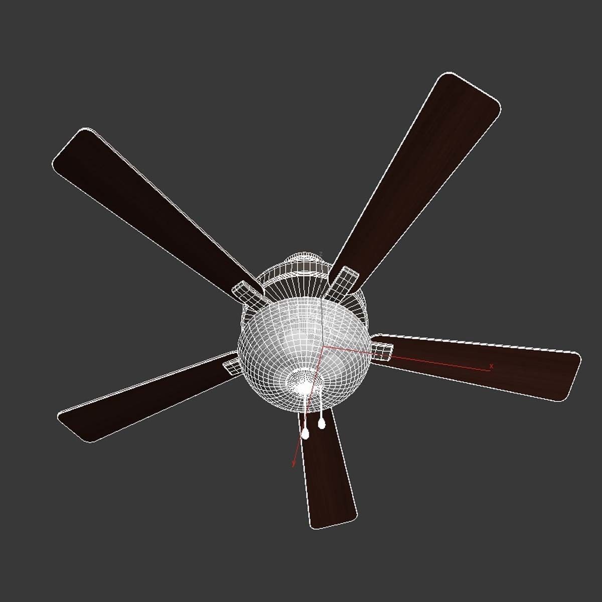 Kichler Basics Pro Select Ceiling Fan  3D model_5