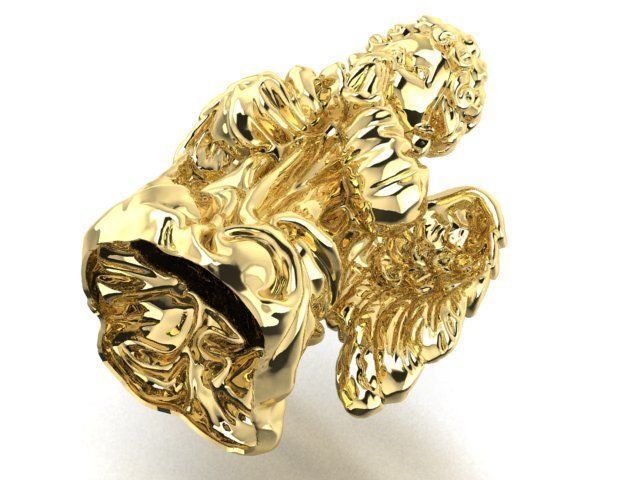 Angel pendant 3D print model_3