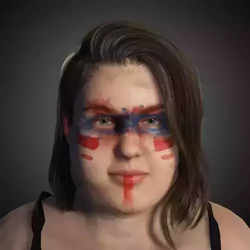 women high detail 3d character