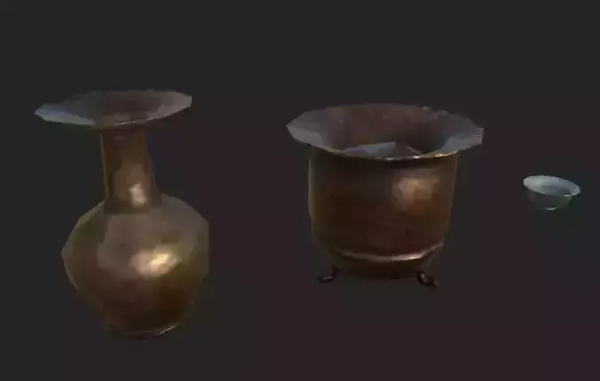 Old Furniture Table  Low-poly 3D model Old Furniture Table  Low-poly 3D model