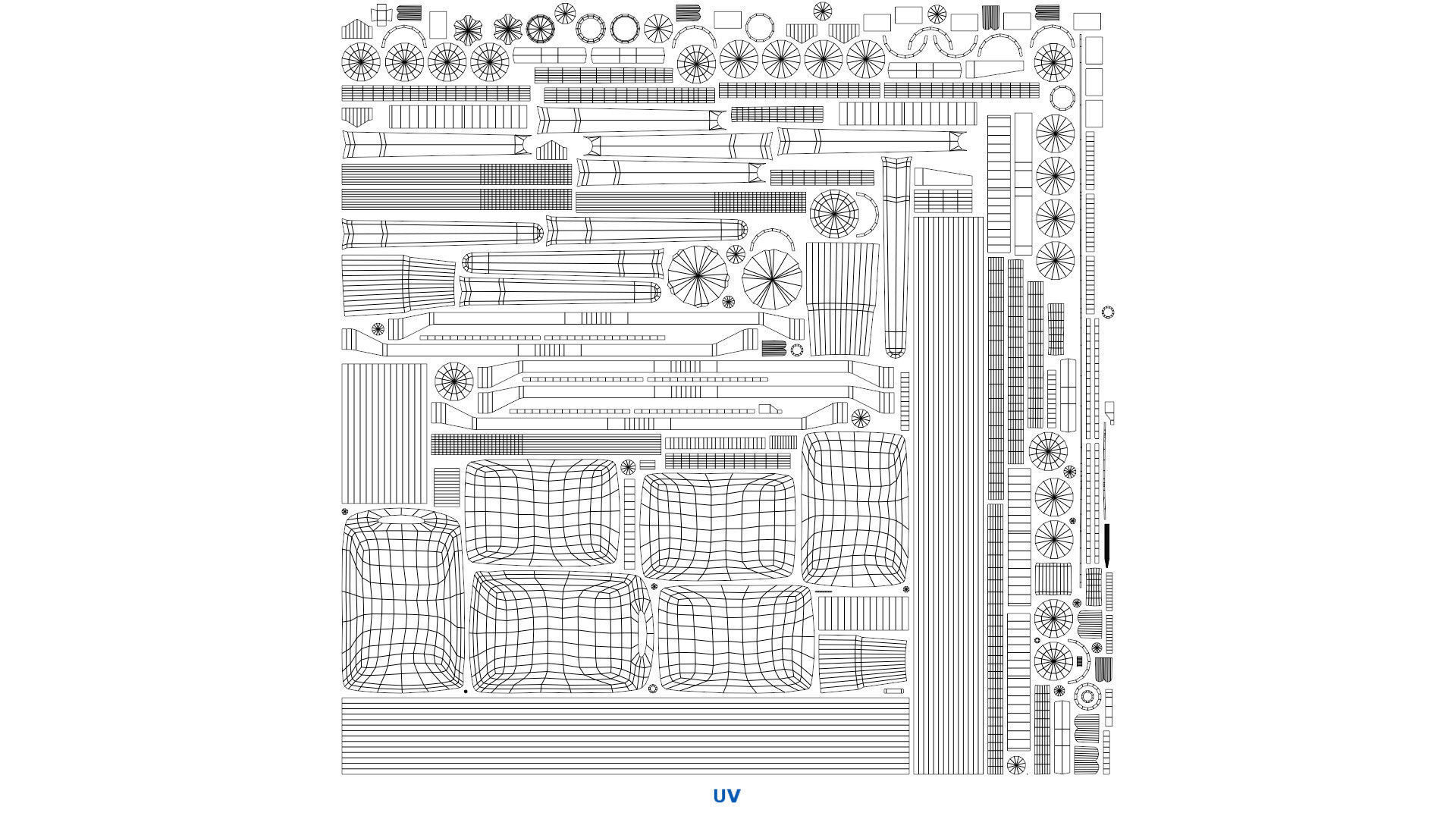 IV Stand 2A Low-poly 3D model_10
