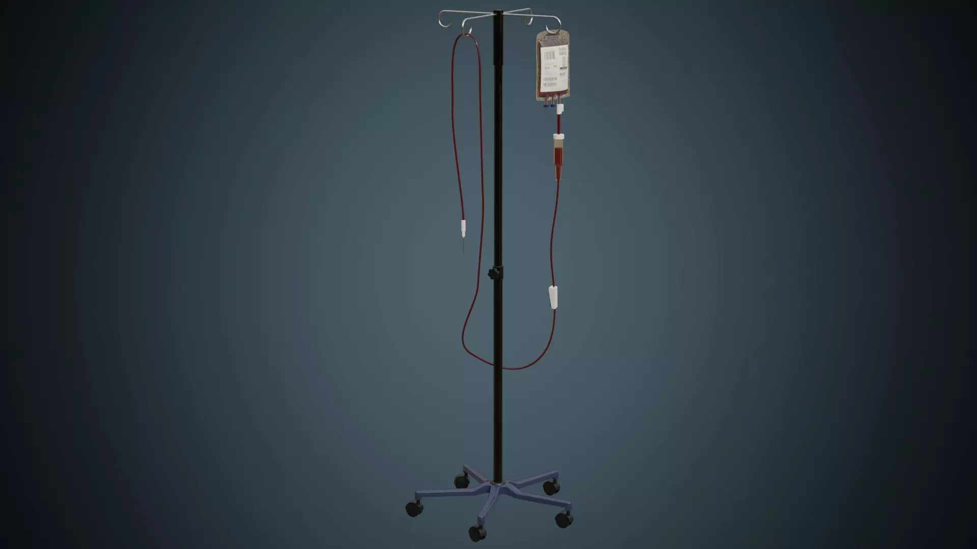 IV Stand 2A Low-poly 3D model_0