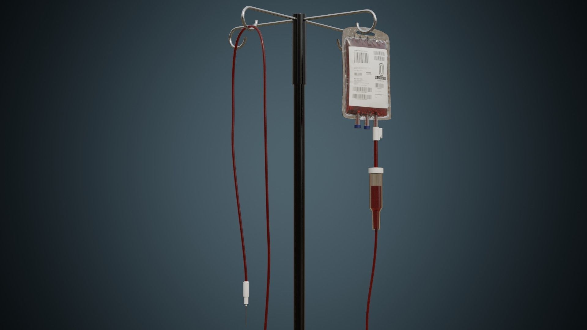 IV Stand 2A Low-poly 3D model_5