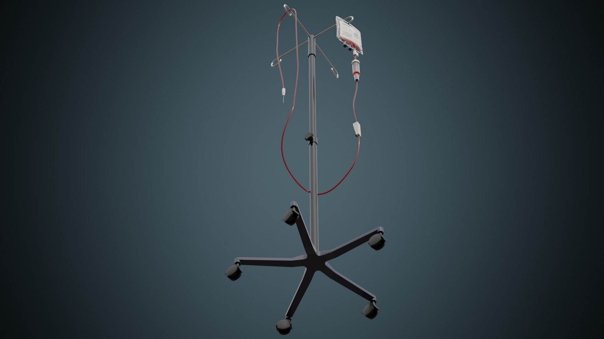 IV Stand 2A Low-poly 3D model_4