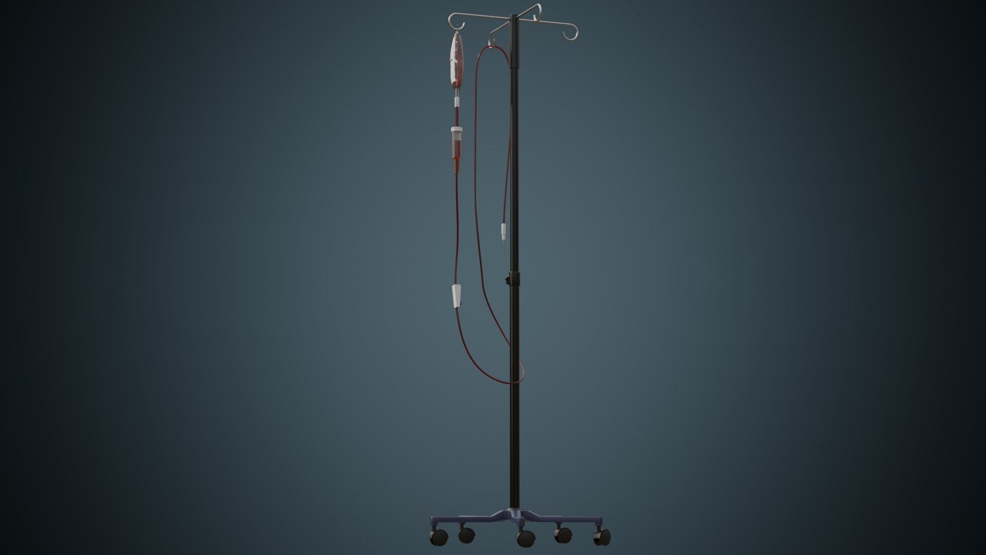 IV Stand 2A Low-poly 3D model_3