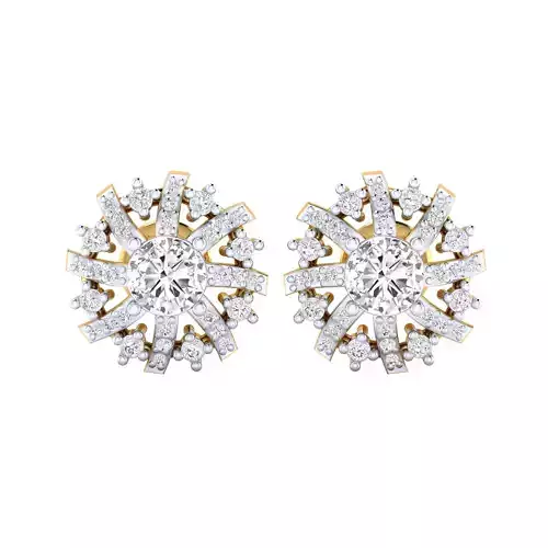 Women Stud Earrings STL JCD OBJ FBX Renders Details