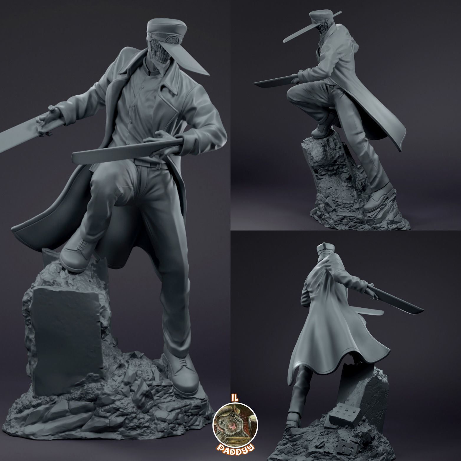 Katana Man from Chainsaw Man  3D print model_2